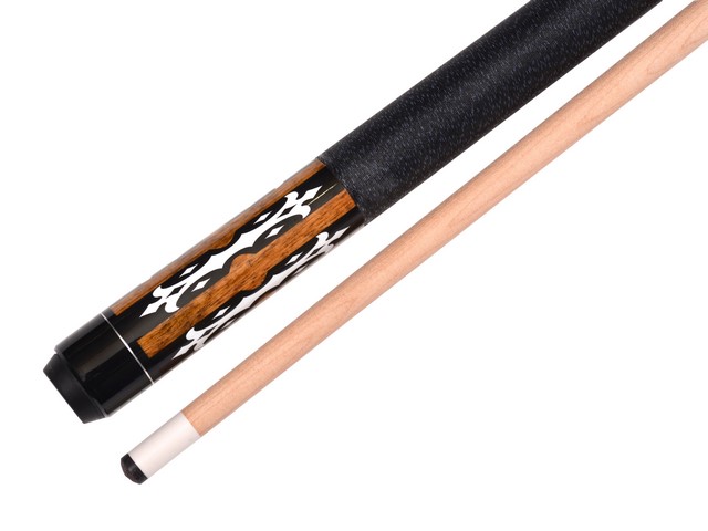 Short Maple 42 Inch 2 Pce Hardwood Canadian Maple Pool Cue Billiard Table Stick 17 OZ Brown White